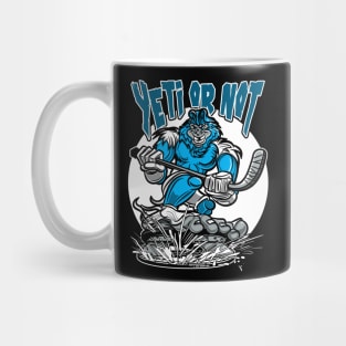 Yeti or Not Hockey Player Mascot Mug